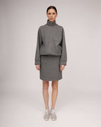 Grey knit bomber jacket | SAMIRA Nolo Store