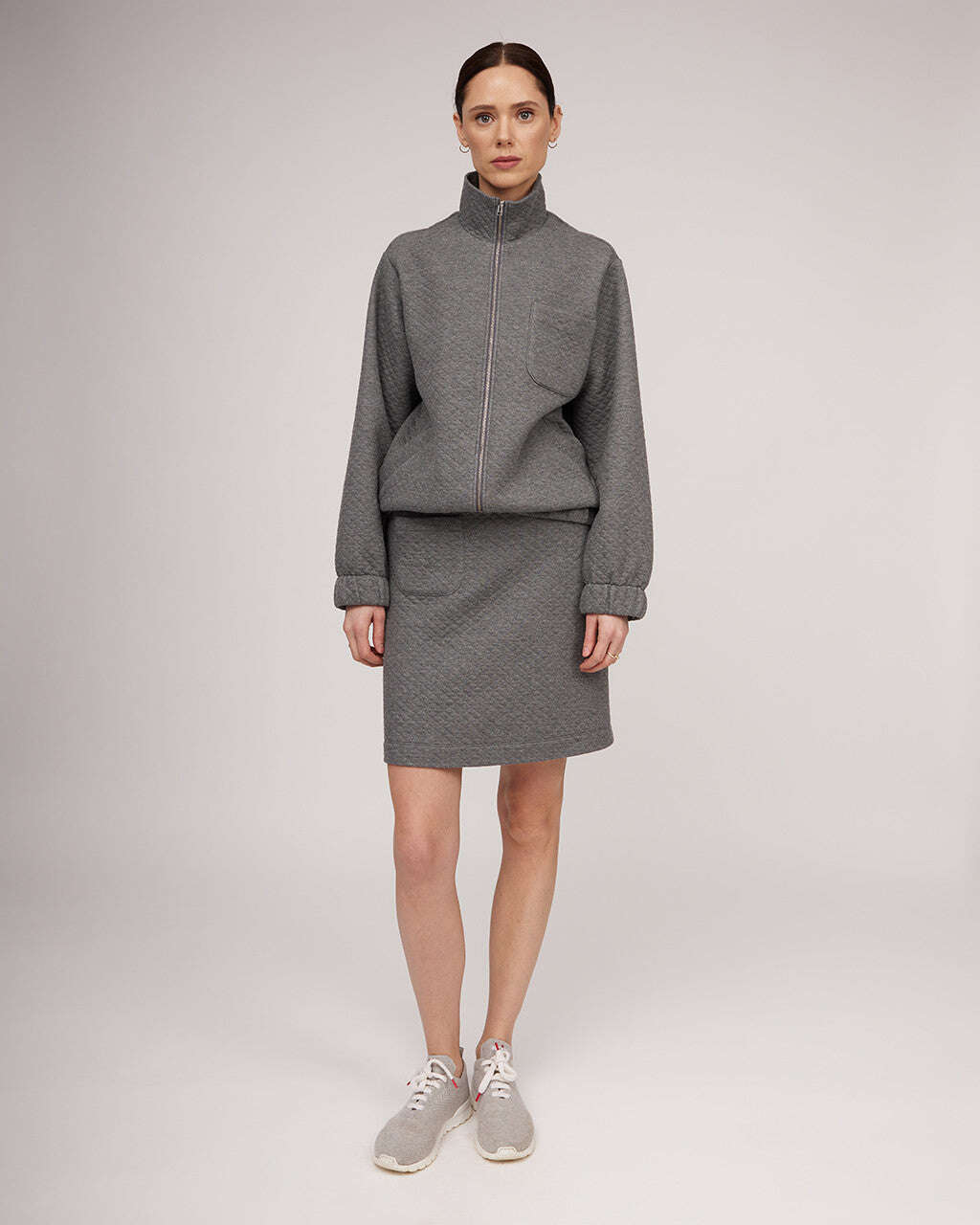 Grey knit mini skirt | RITA Nolo Store