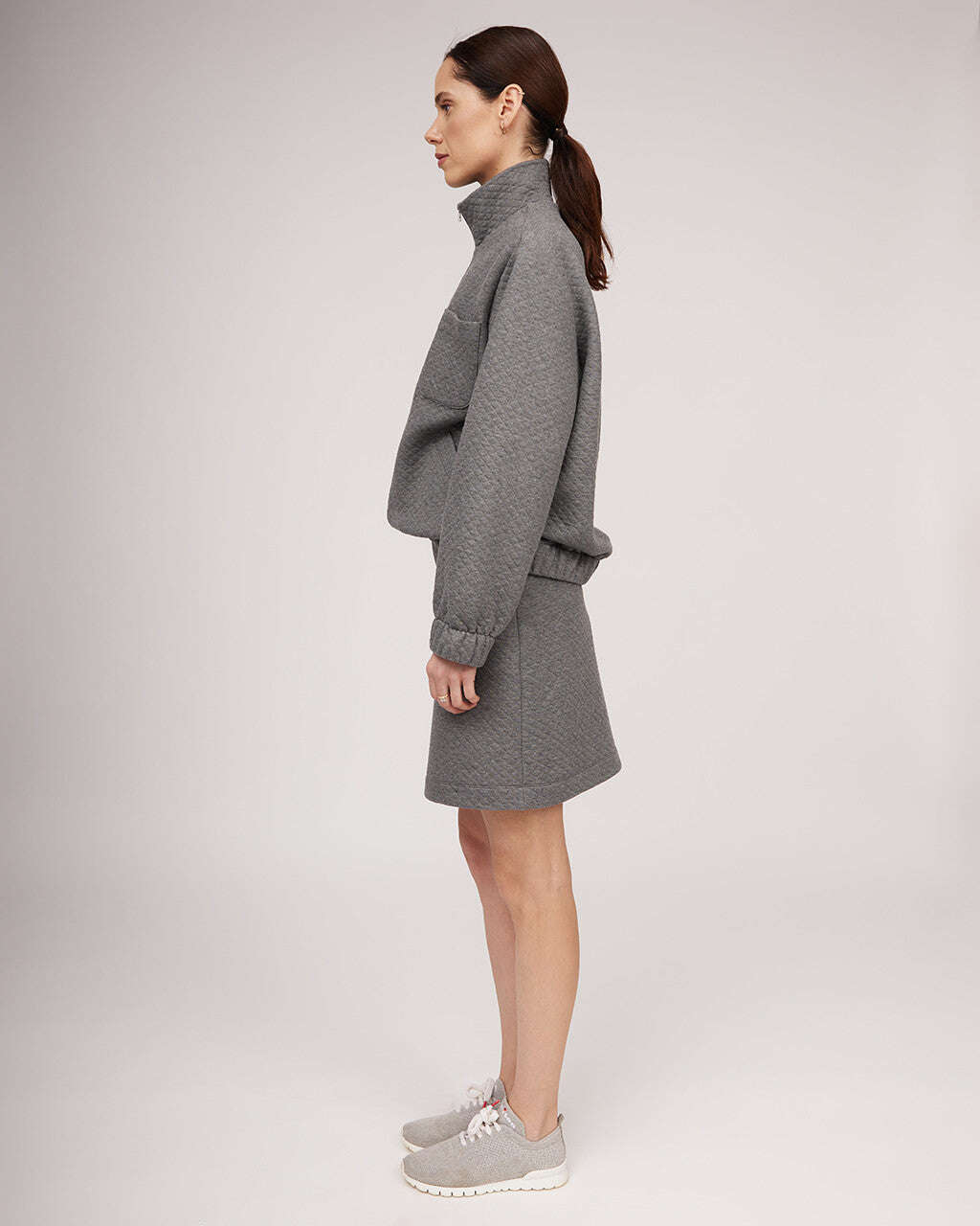 Grey knit mini skirt | RITA Nolo Store