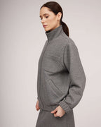 Grey knit bomber jacket | SAMIRA Nolo Store
