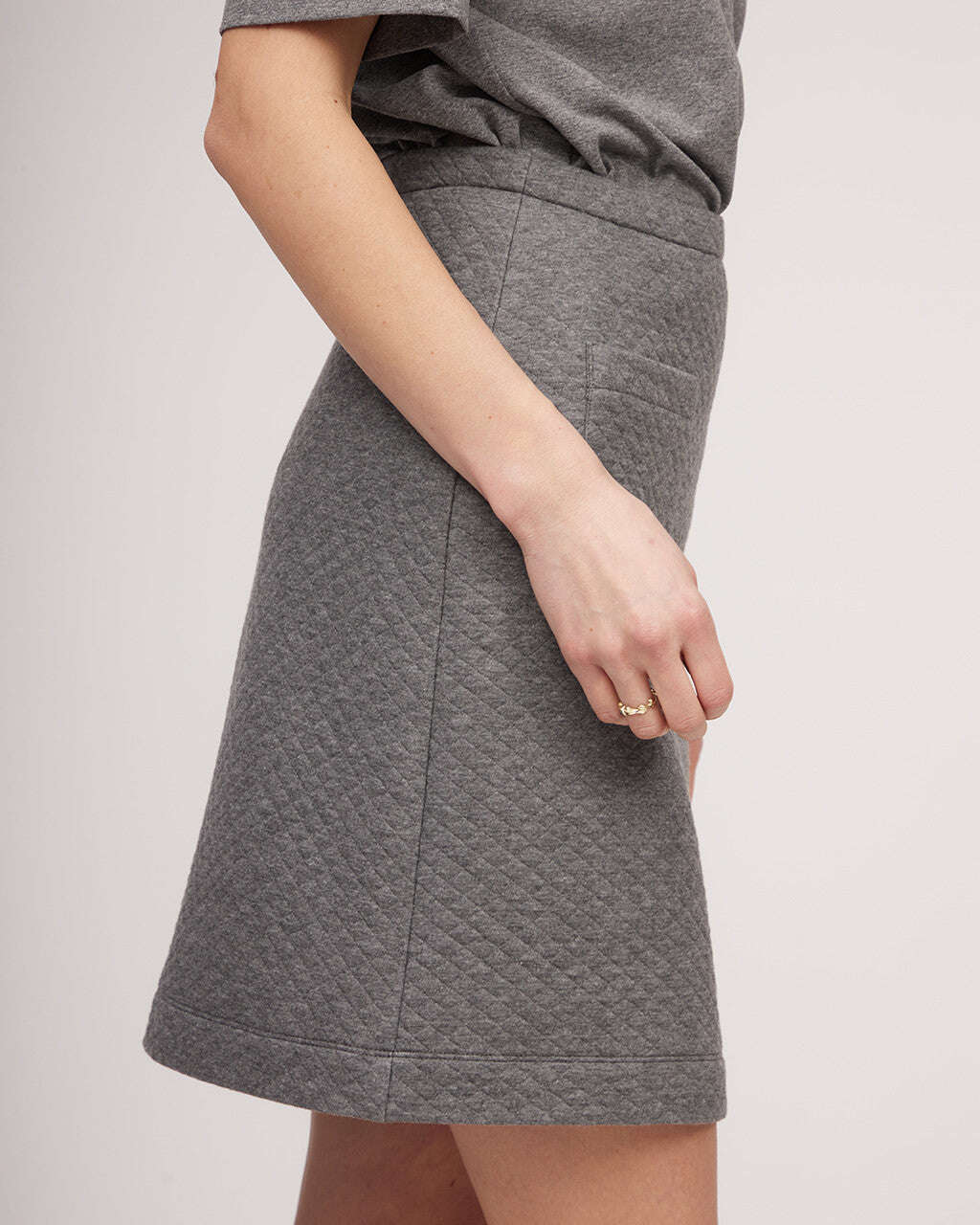 Grey knit mini skirt | RITA Nolo Store