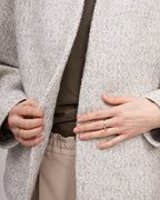 Light grey wool short spring jacket | GIANNA Nolo Store