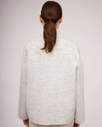 Light grey wool short spring jacket | GIANNA Nolo Store