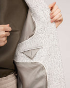 Light grey wool short spring jacket | GIANNA Nolo Store