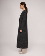 Elegant straight-cut coat with a slit at the back | FABIANA Nolo Store