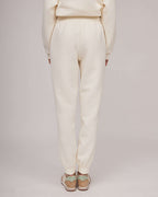Cream-colored soft cotton casual trousers with a slight texture | HEIDI Nolo Store