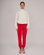 Red soft free time pants | HEIDI Nolo Store