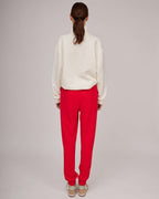 Red soft free time pants | HEIDI Nolo Store