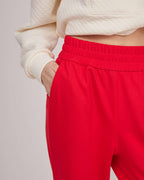 Red soft free time pants | HEIDI Nolo Store