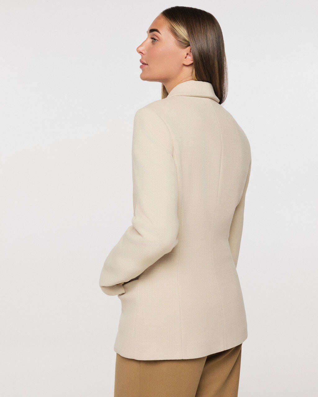 Elegant jacket with tweed texture | MEDOKA Nolo Store