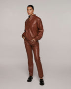 Elegant concise imitation leather pants | MIIOKO Nolo Store