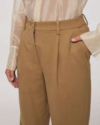 Camel-colored skinny pants | HIDIKI Nolo Store