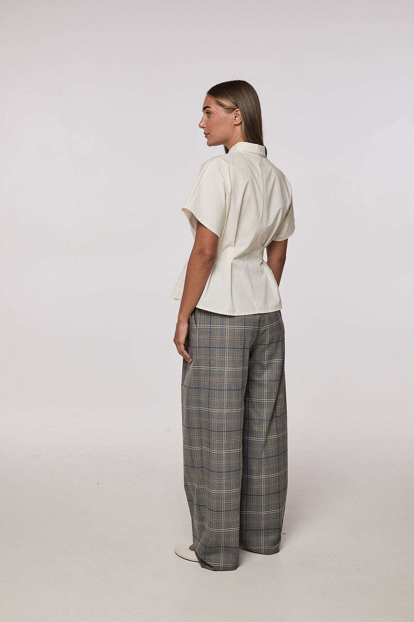 Classic wide-leg striped trousers | AKIKO Nolo Store