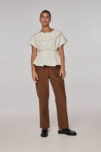 Brown velvet pants | TORU