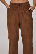 Brown velvet pants | TORU