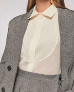 Classic tweed jacket with double row of buttons| CHIESA Nolo Store