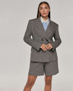 Classic tweed jacket with double row of buttons| CHIESA Nolo Store