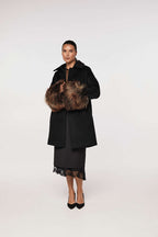 Elegant straight-cut coat in grey tones | HIDEKO Nolo Store