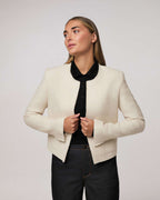 Short cream-colored jacket without hardware | KOKO Nolo Store