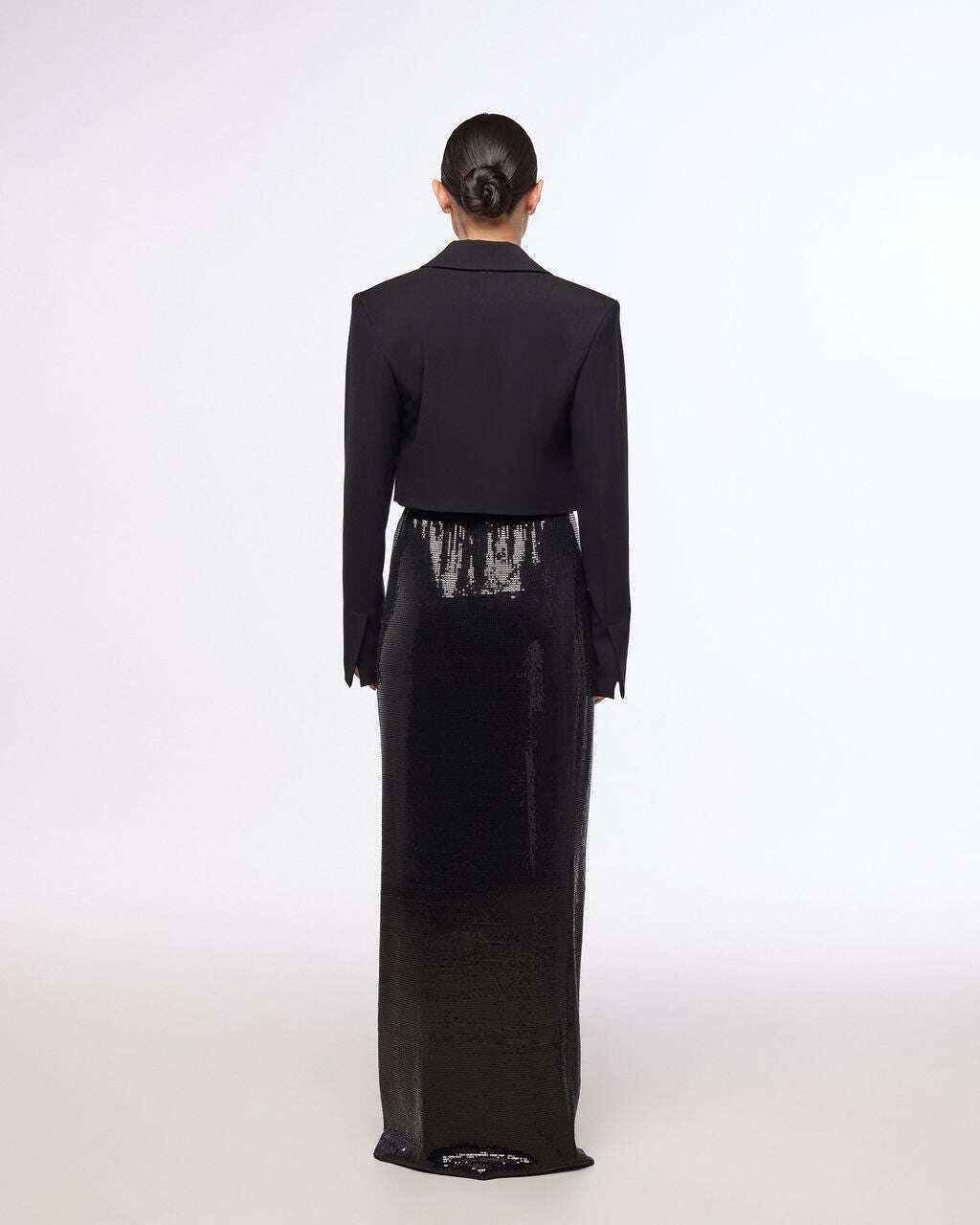 Black holiday filter long skirt with slit | YAIOI Nolo Store