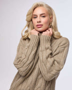 Warm cashmere sweater with pineapples | YUUNE Nolo Store