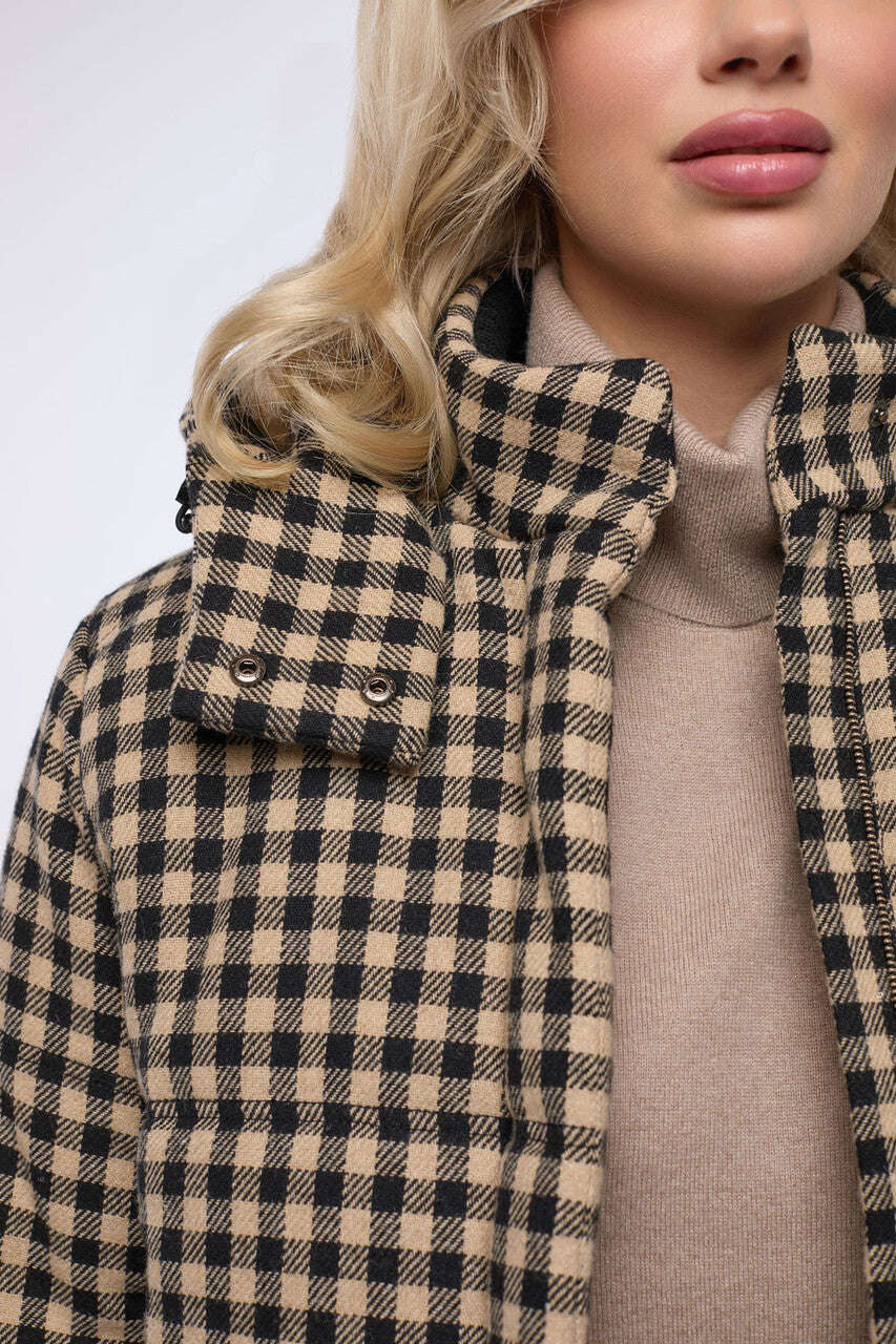 Speckled wool knitted short winter jacket | TEKESHI Nolo Store