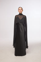 Maxi garuma satīna kleita| JADORE