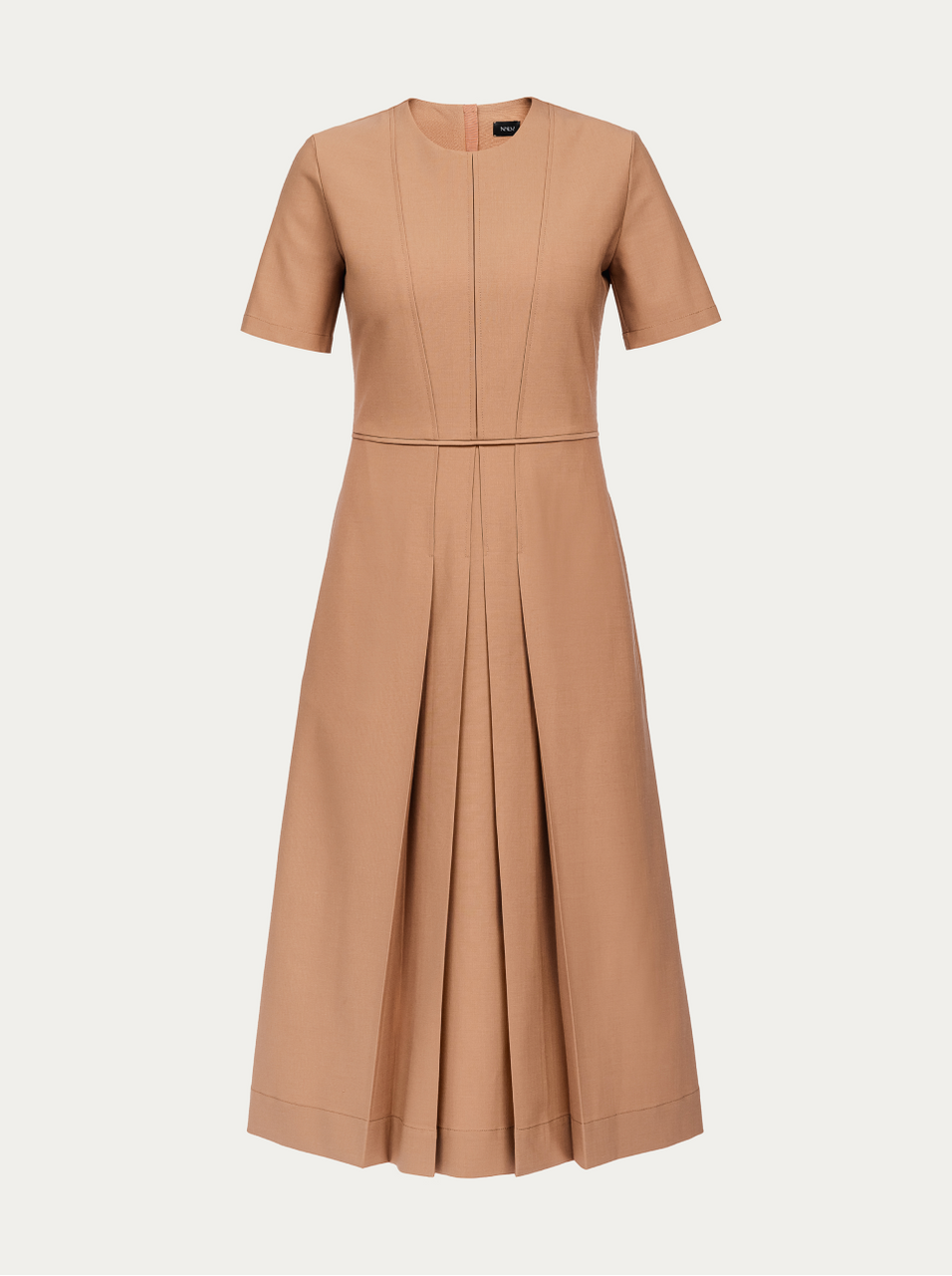 Camel-colored midi dress | YUTAKA Nolo Store