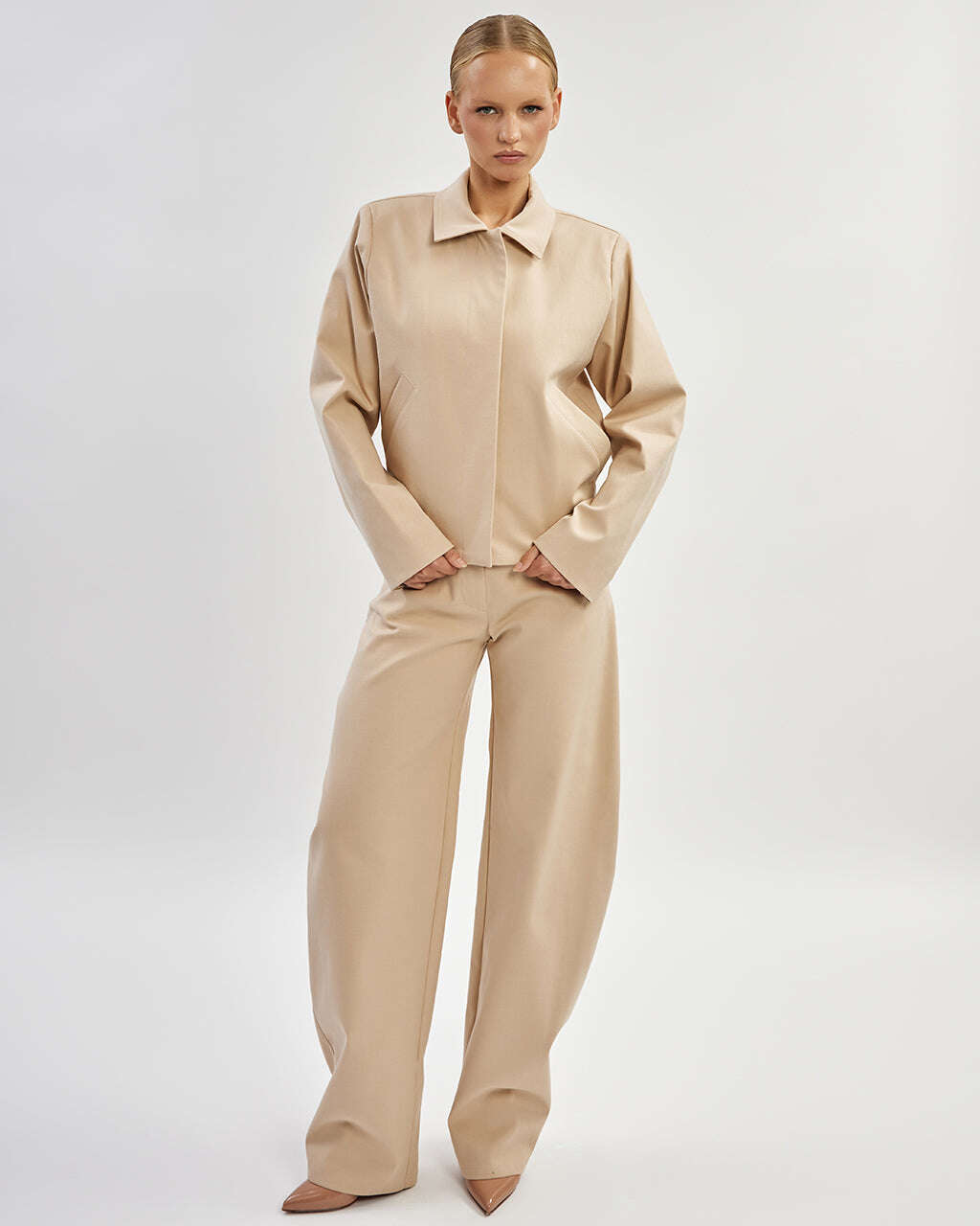 Beige bomber jacket |OTTAVIA Nolo Store