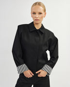 Black bomber jacket | OTTAVIA