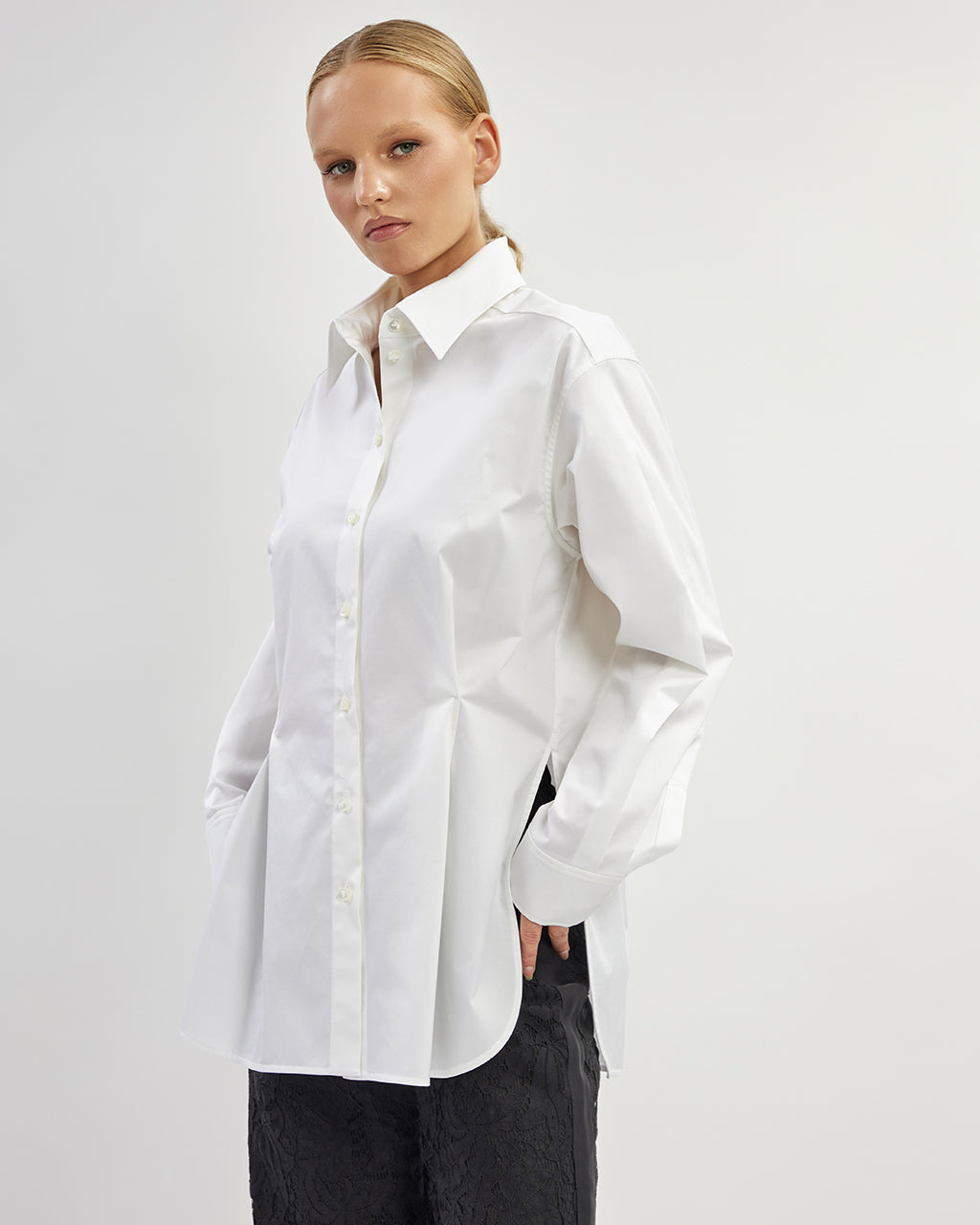 White cotton shirt |HILARIA – Nolo Store