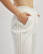 White straight cut cotton trousers |ELSA Nolo Store