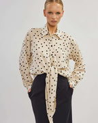 Polka dot viscose fabric blouse | JANINA Nolo Store