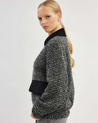 Boucle jacket with contrast detailing |ERNESTA Nolo Store