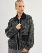 Boucle jacket with contrast detailing |ERNESTA Nolo Store