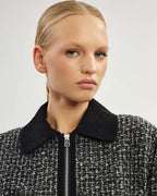 Boucle jacket with contrast detailing |ERNESTA Nolo Store