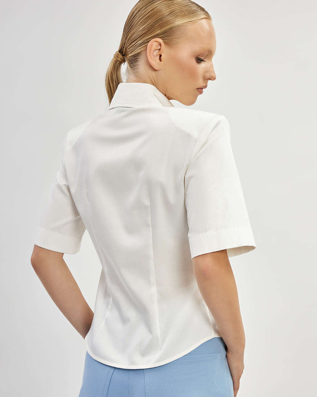 Classic white short sleeved shirt | ALISA Nolo Store