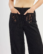 Straight cut lace trousers |MADARA Nolo Store