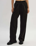 Black straight cut cotton trousers |ELSA Nolo Store