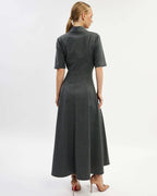 Gray  midi dress |MARTINA Nolo Store
