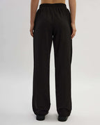 Black straight cut cotton trousers |ELSA Nolo Store