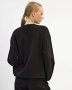 Black basic cotton sweatshirt |EDA Nolo Store