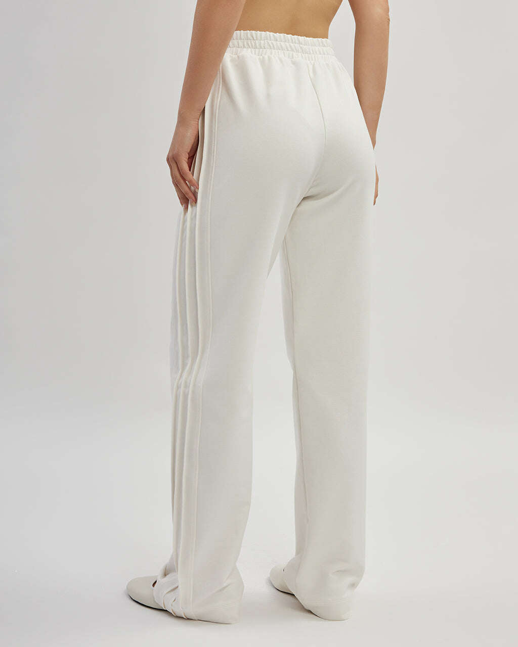 White straight cut cotton trousers |ELSA Nolo Store
