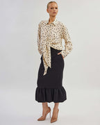 Polka dot viscose fabric blouse | JANINA Nolo Store