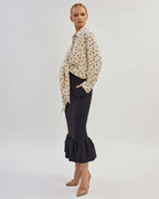 Polka dot viscose fabric blouse | JANINA Nolo Store