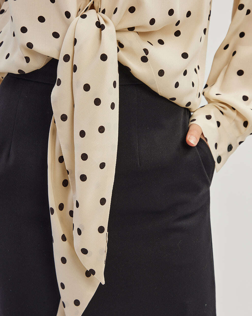 Polka dot viscose fabric blouse | JANINA Nolo Store