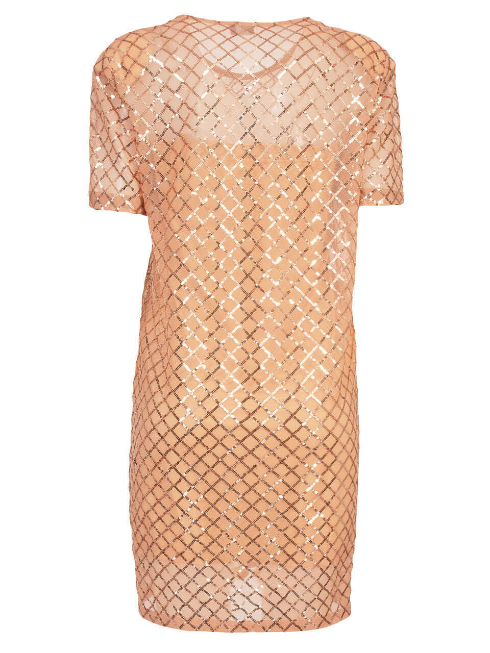 Nude Criss-Cross Sequin Embellished Dress | TAMASHINI Nolo Store