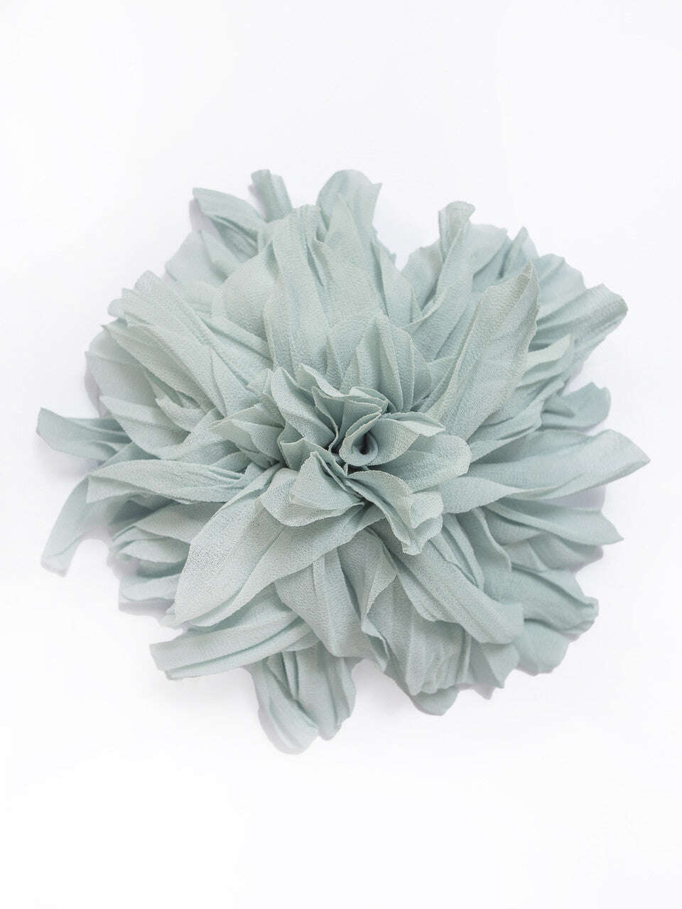 Mint Chiffon Flower Brooch | CHRYSANT Nolo Store