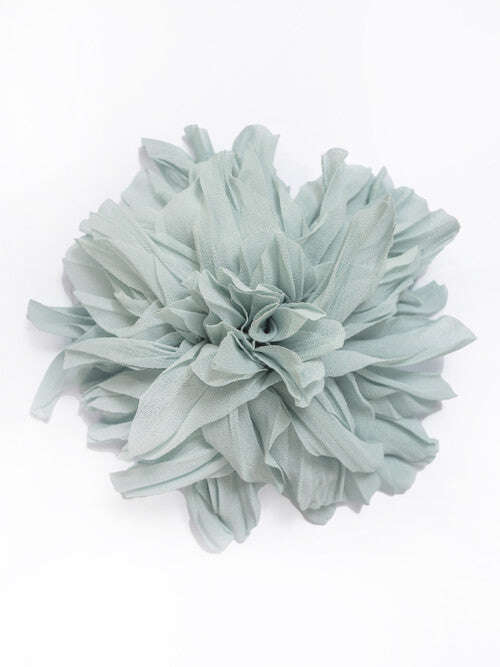 Mint Chiffon Flower Brooch | CHRYSANT Nolo Store