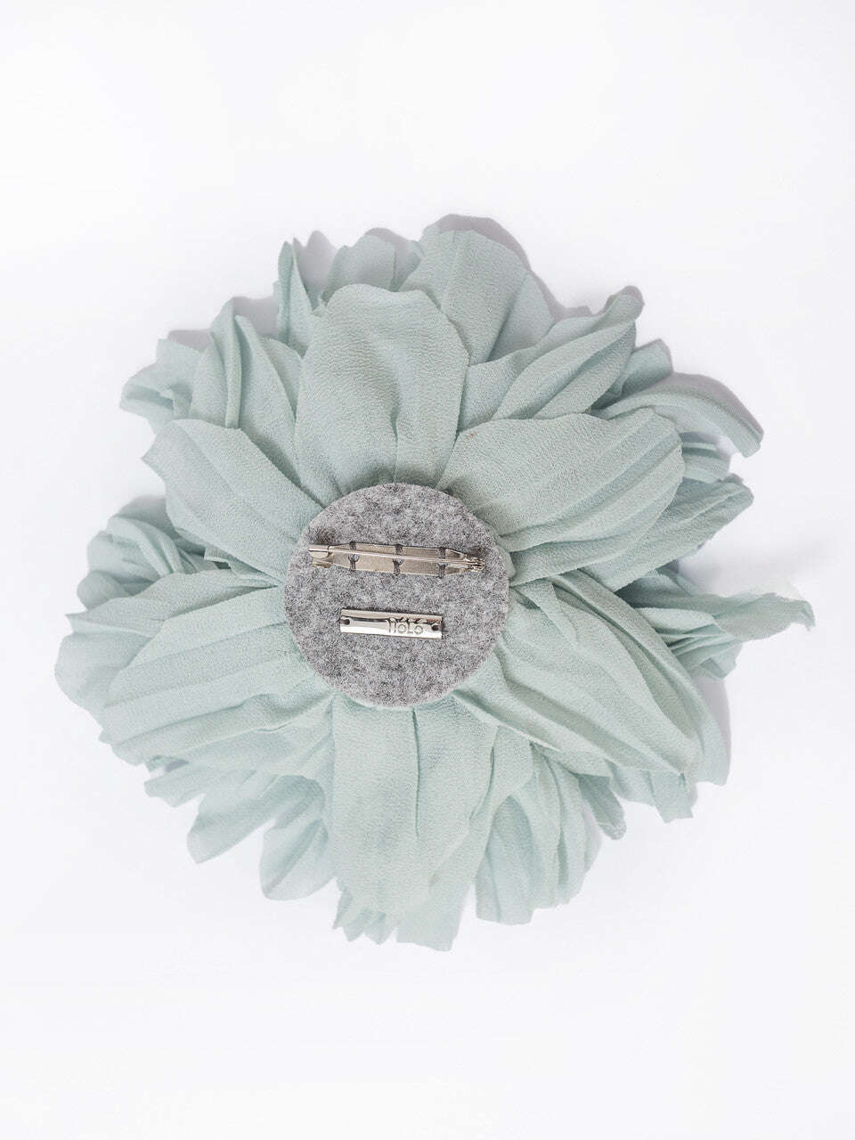 Mint Chiffon Flower Brooch | CHRYSANT Nolo Store